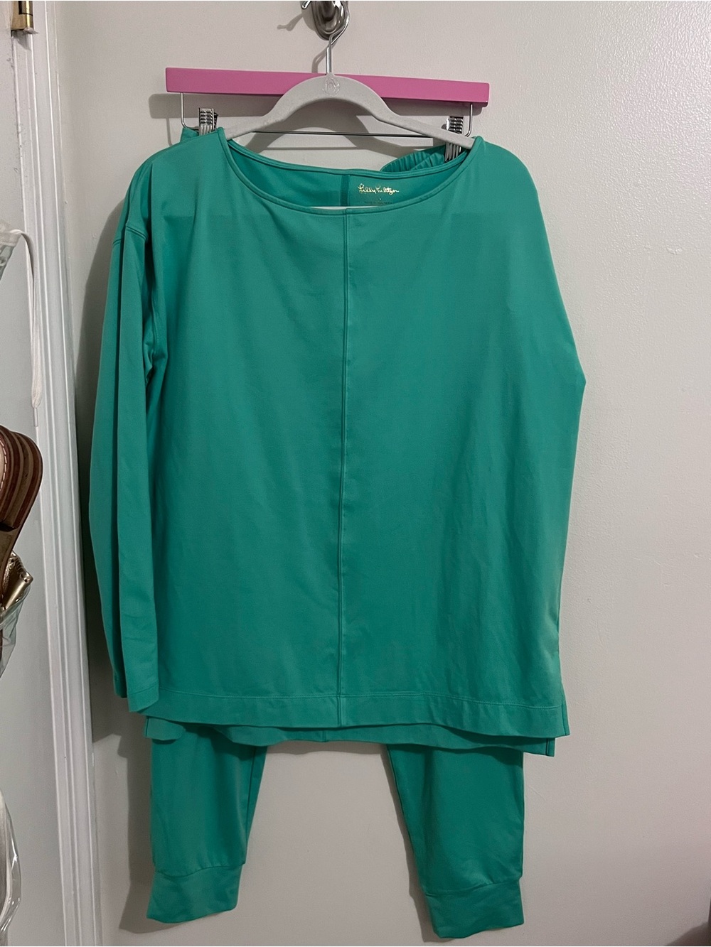 Lilly Pulitzer Green Track (jogger) Pants & Top Set